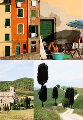 Scenes from the Cinque Terre and the Chianti