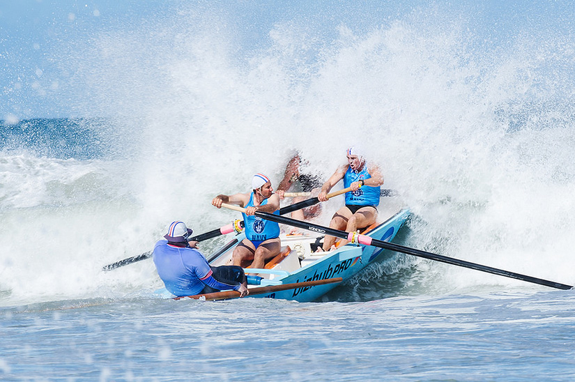 Surfboat rowing