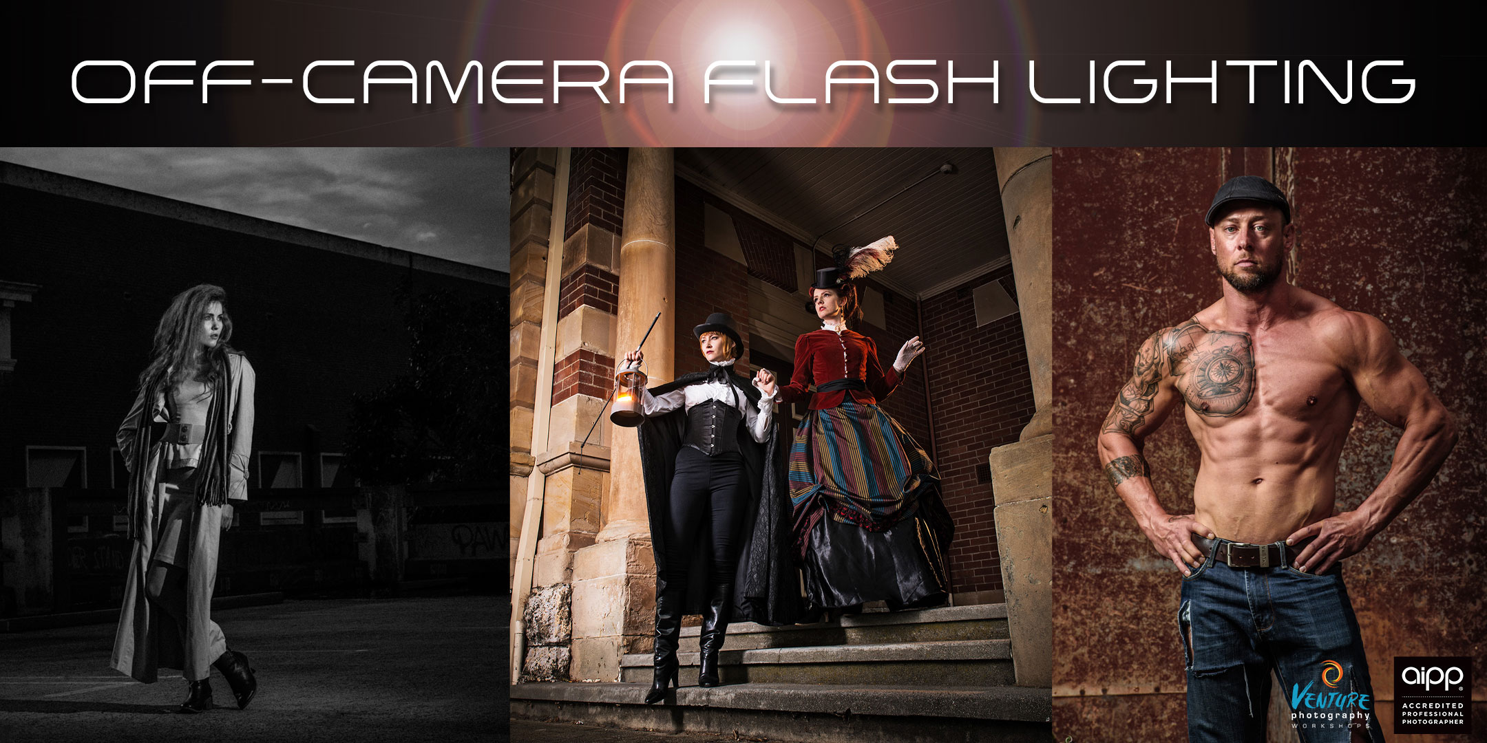 Off-camera flash lighting workshop