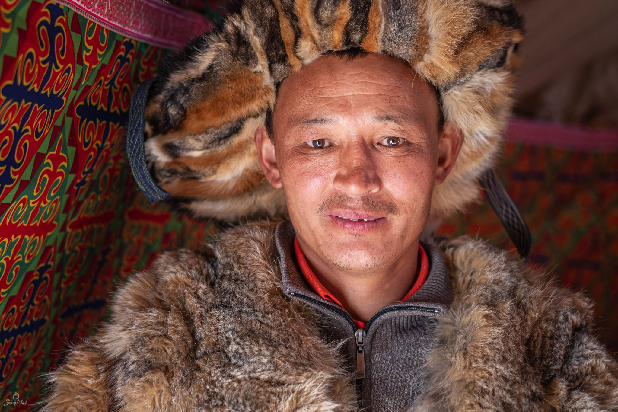 Portrait of a Kazakh man