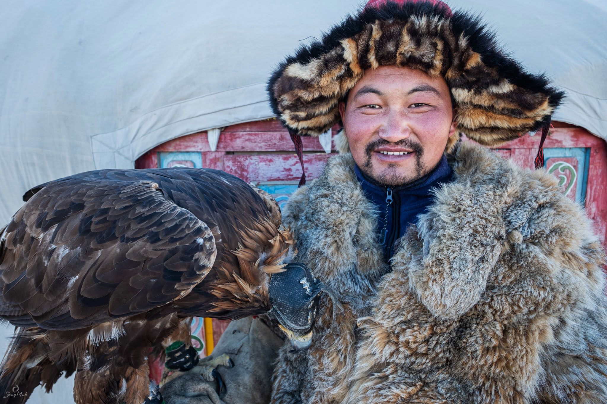 Eagle hunter portrait