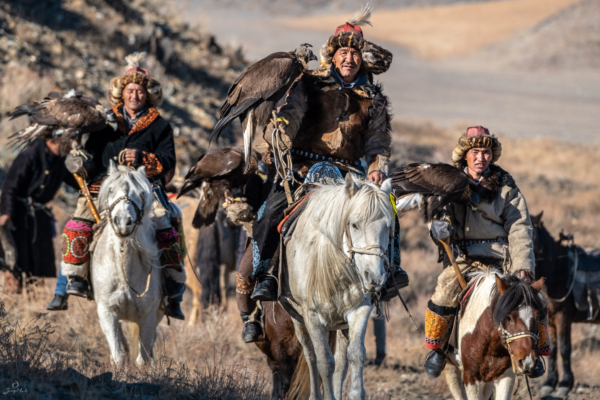 Kazakh eagle hunters