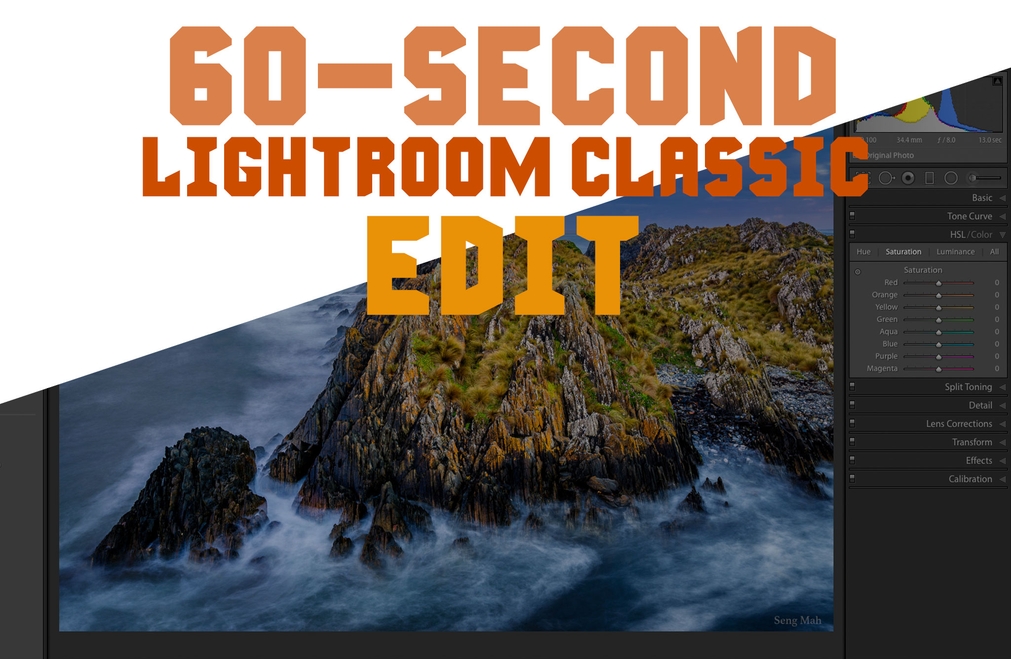 60 second lightroom edit