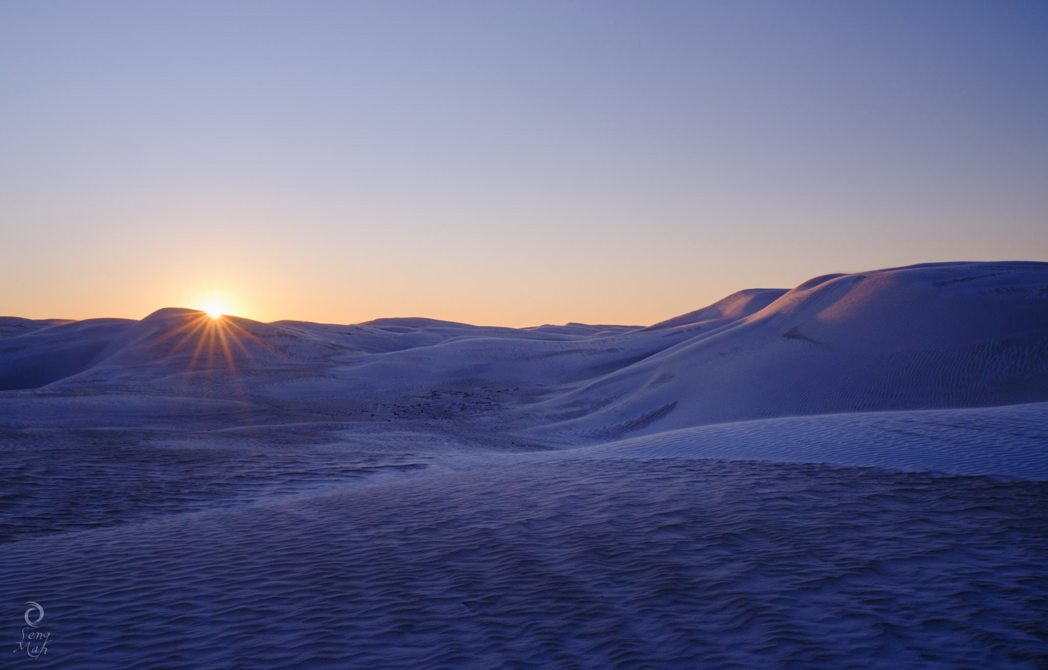 Ice cream dunes sunrise