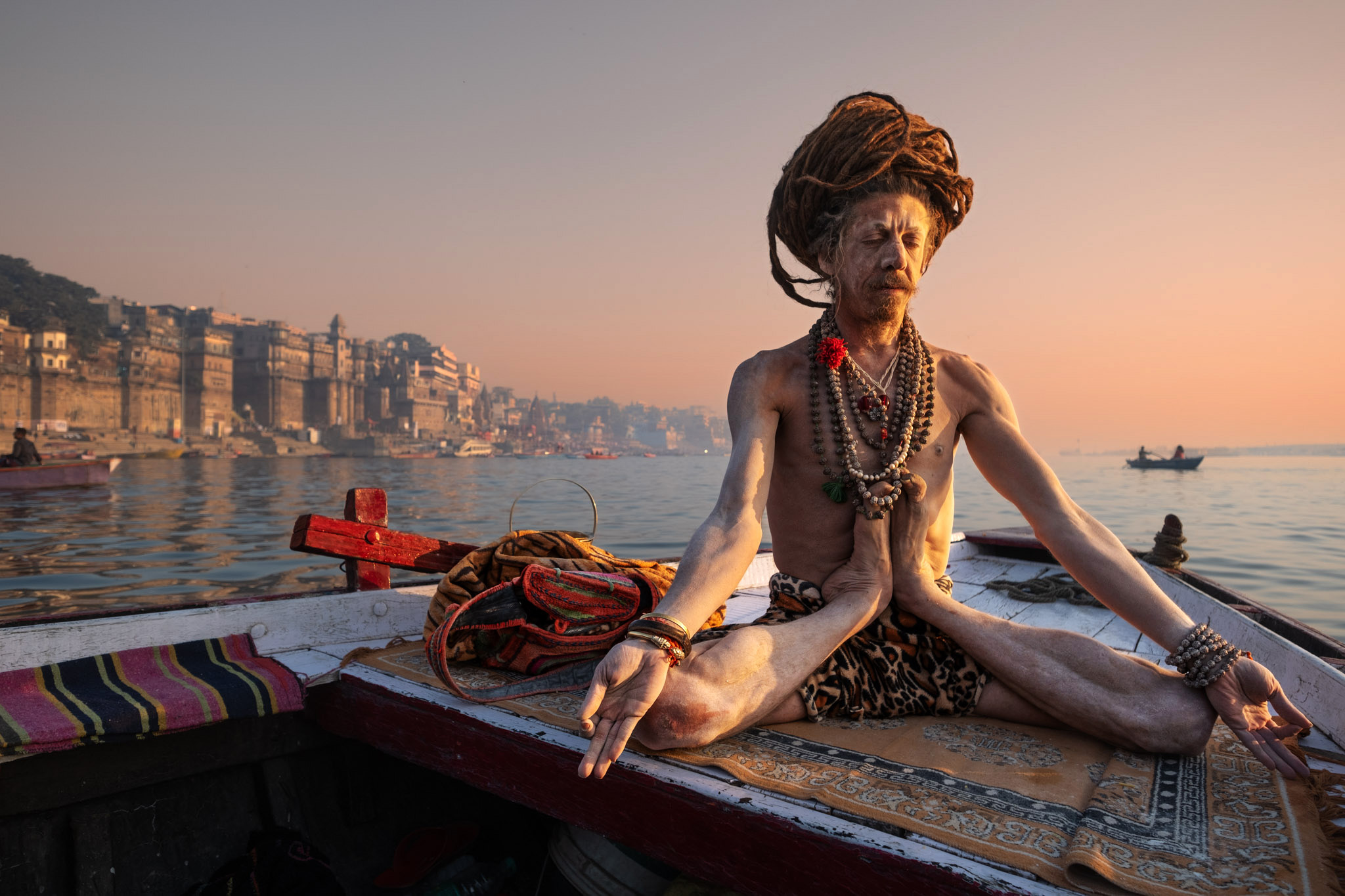 Sadhu on the Ganges, Varanasi