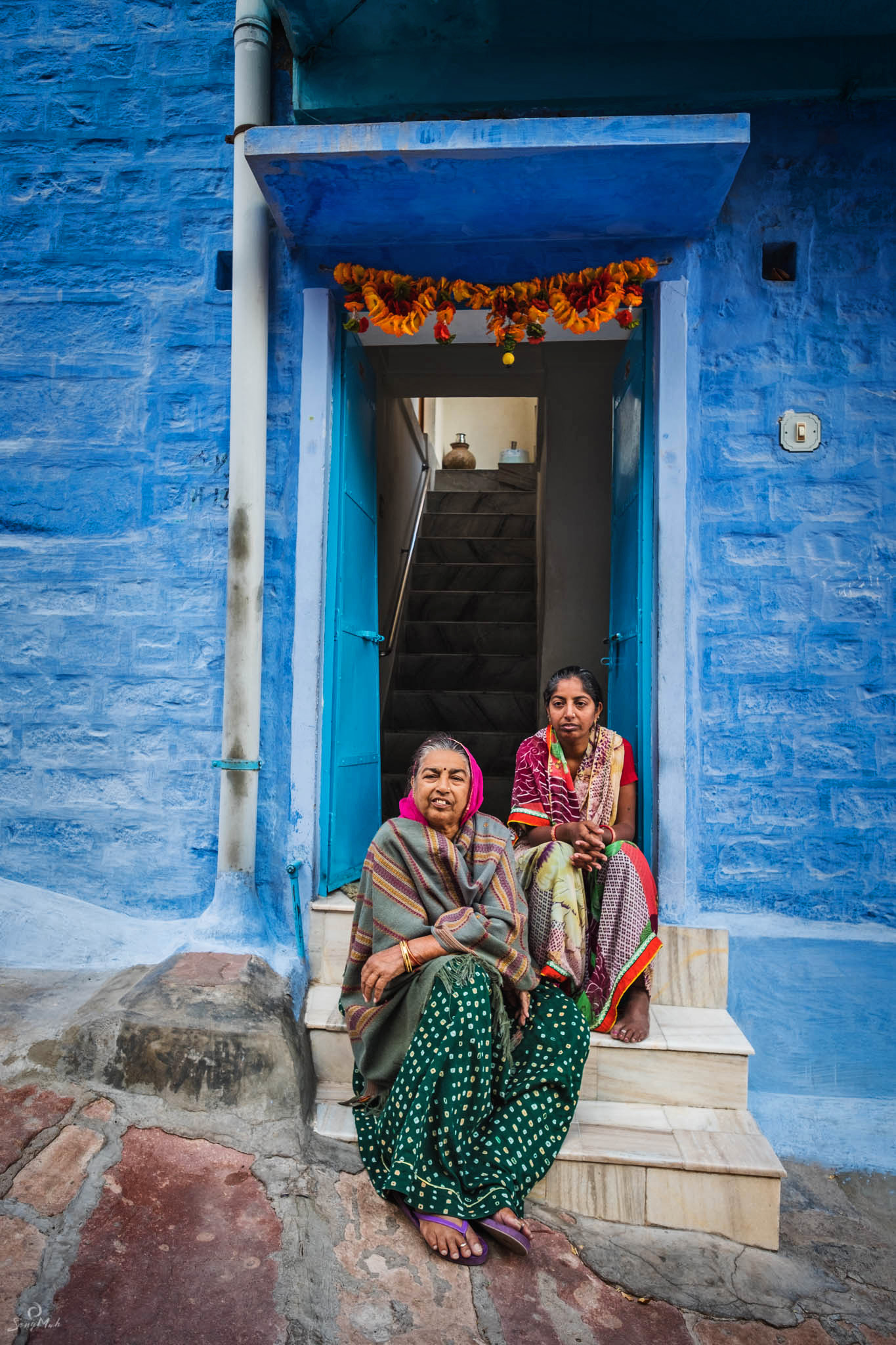 Blue City Jodhpur women resting