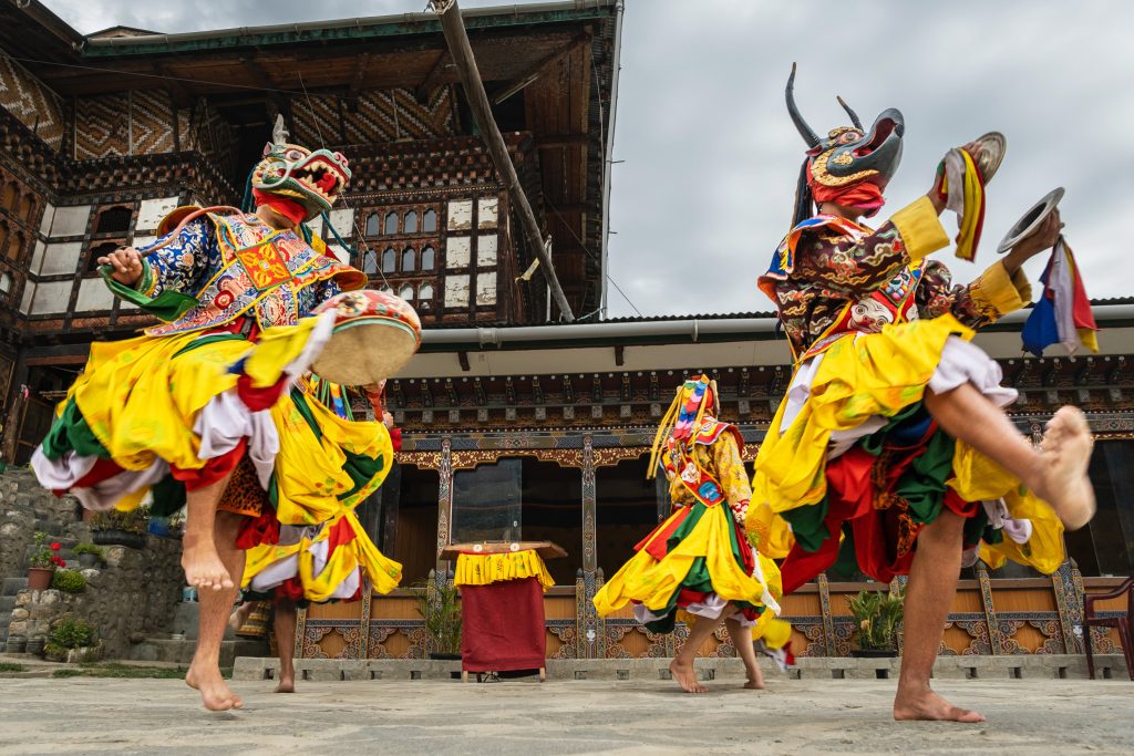 Bhutanese dancers